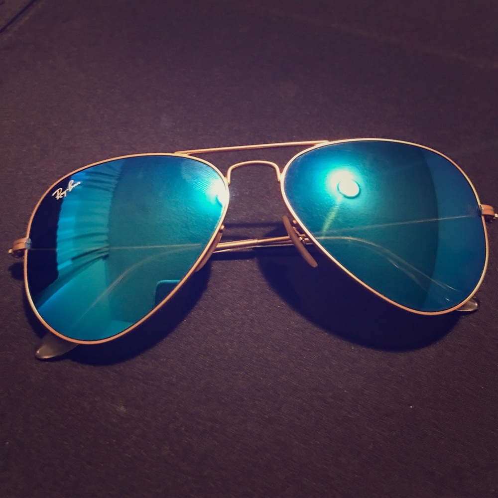Aviator flash lenses-Ray Bans