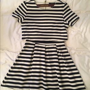 Forever 21 Fit n Flare Striped Dress