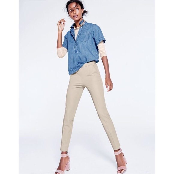 J. Crew Martie Pant in Bi-Stretch Cotton - Picture 2 of 3