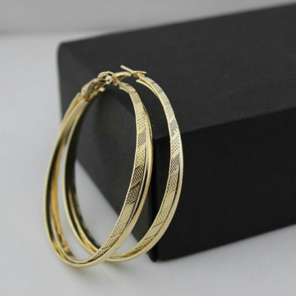 Big Hoop Circle Earrings