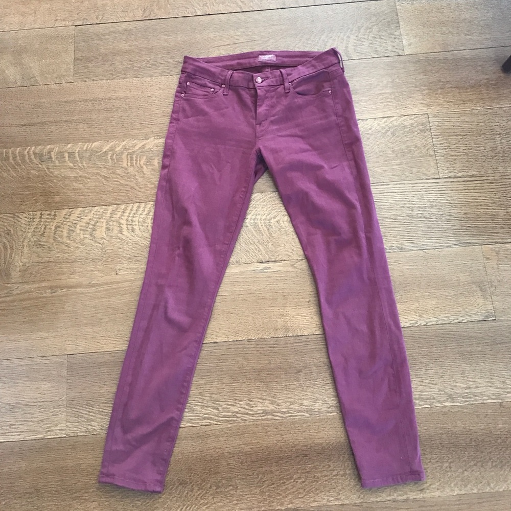 Maroon jeans