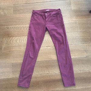 Maroon jeans