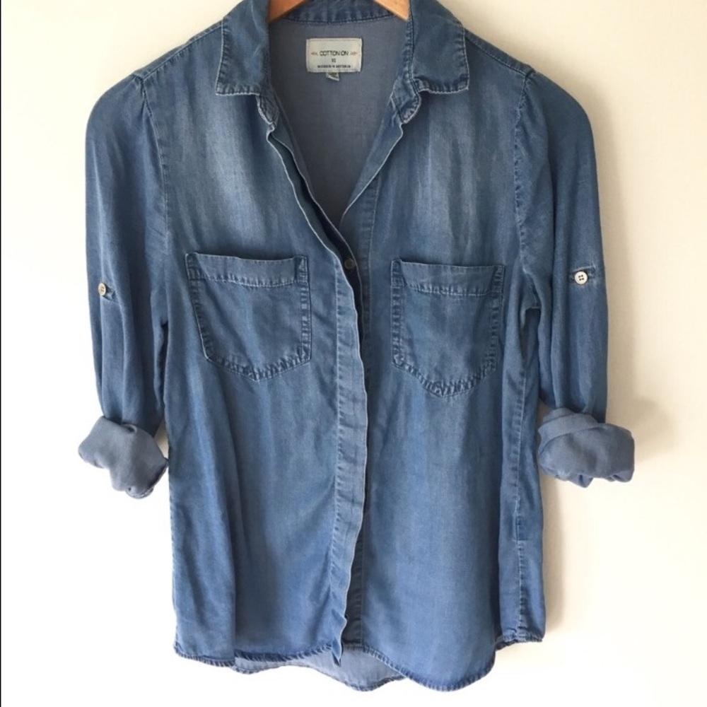 Cotton on Chambray top