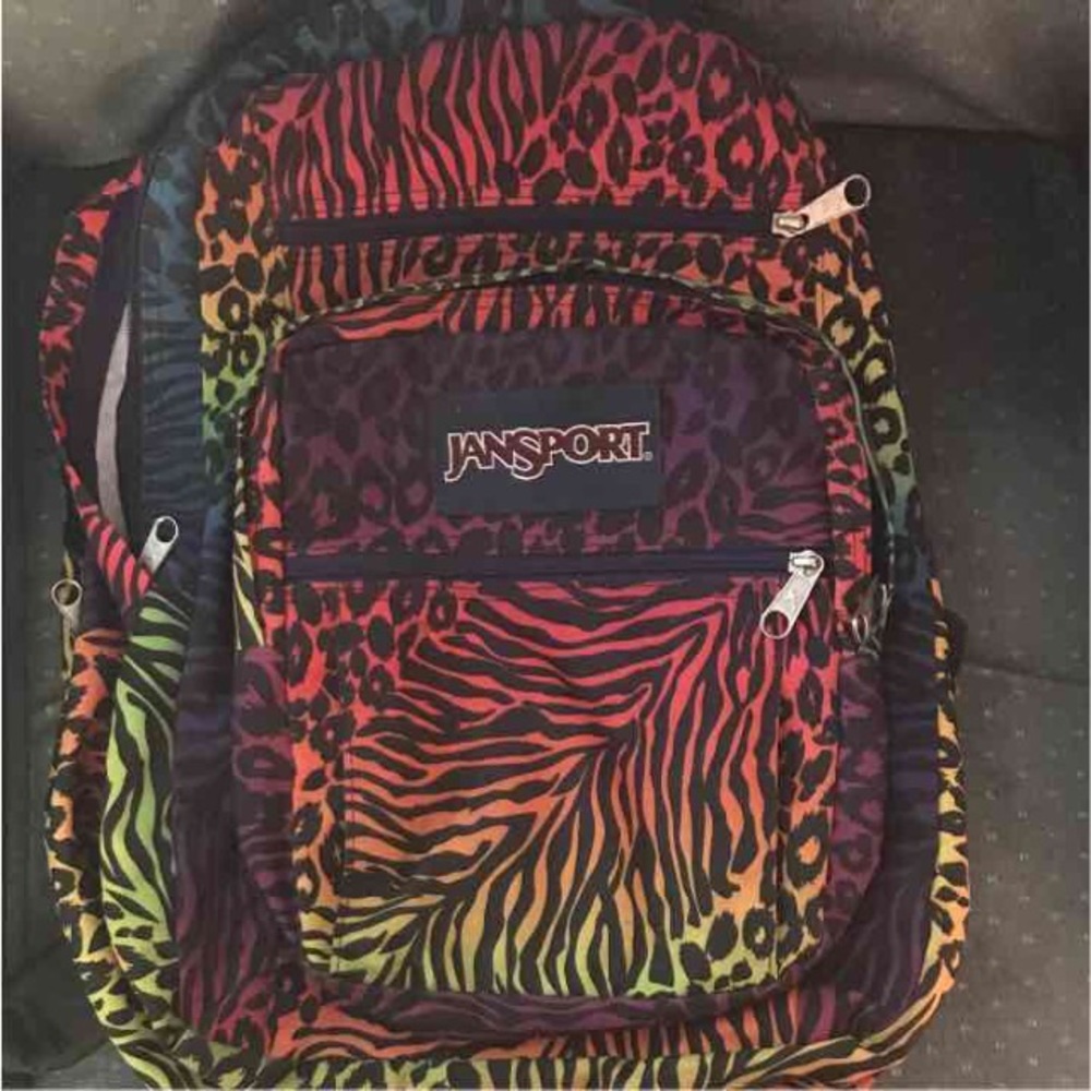 Colorful Animalprint Jansport backpack