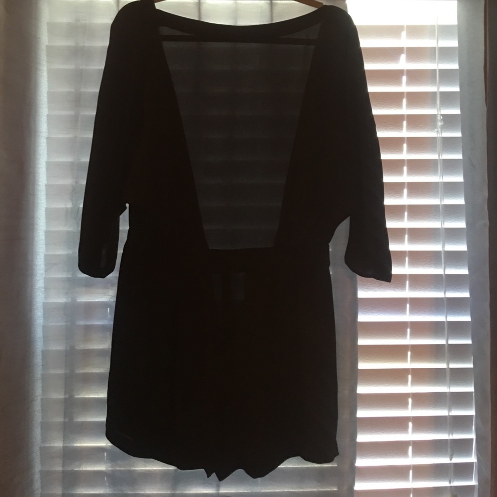 DVF black romper
