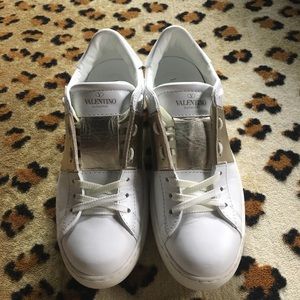 Metallic Band Valentino Sneaker 37