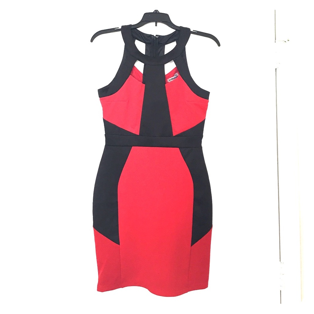 Red & Black Cocktail Dress -Bailey Blue