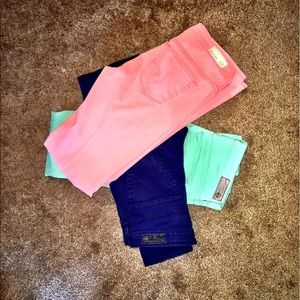 The stilt cigarette leg jeans.