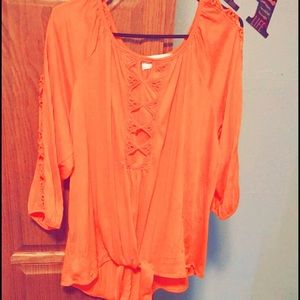 Women's orange blouse
