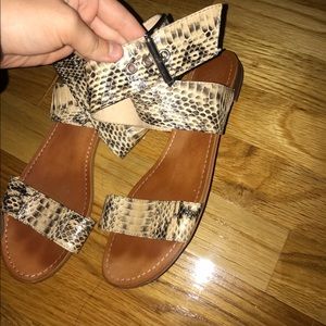 Vince Camuto snakeskin sandals