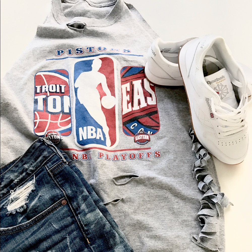 Deconstructed Detroit Pistons tee