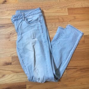 Barely worn distressed jeans