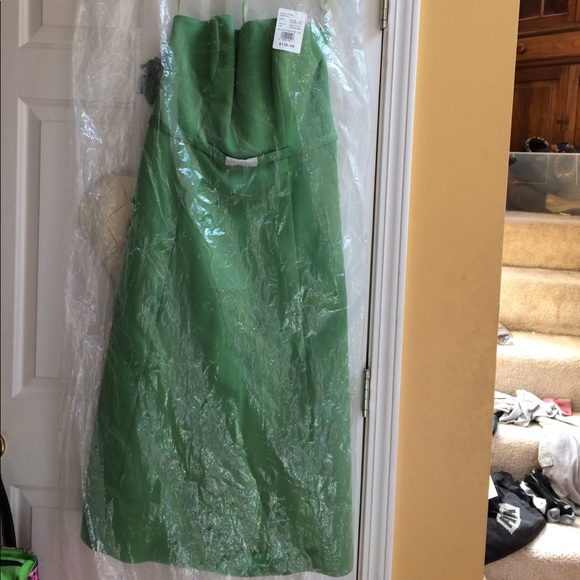 Tea Length Strapless gown NWT 8 David's Bridal - Picture 1 of 3