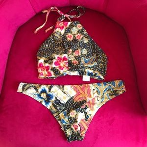 Beach Riot High Neck Halter Bikini Top!