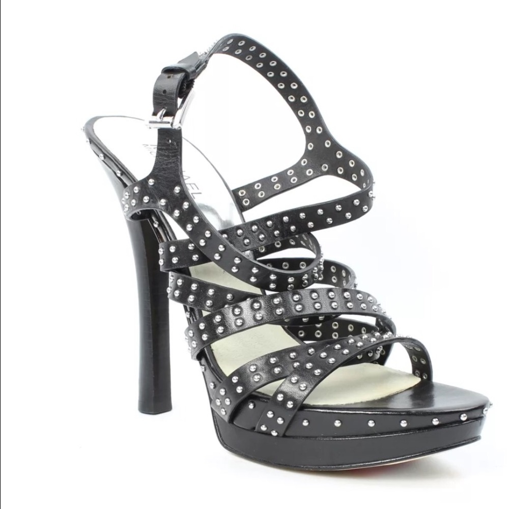 🌷MICHAEL KORS ST13L BLACK HEELS WOMENS Size 9M🌷