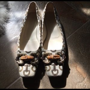 Gucci bamboo flat shoes. Authentic