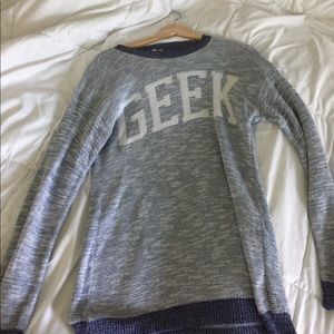 cute GEEK sweater