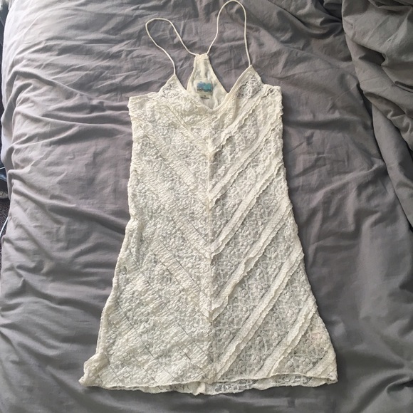 Free People Dresses & Skirts - Free People Cream Lace Dress Slip