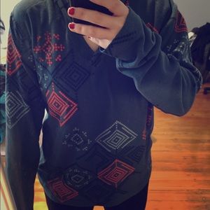 Columbia pullover hoodie with tribal design