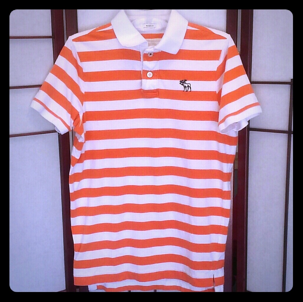 MUSCLE  Striped Polo Shirt