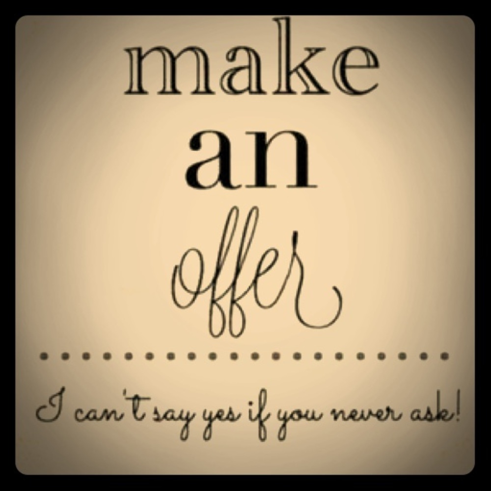 Accepting all reasonable offers!