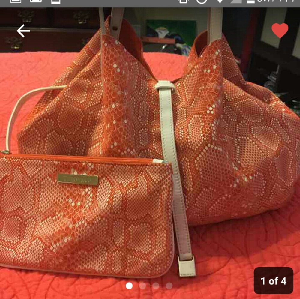 DAMAGED OR USED ANY COLOR TIFF LARGE HANDBAG.