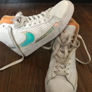 Holographic vintage nikes