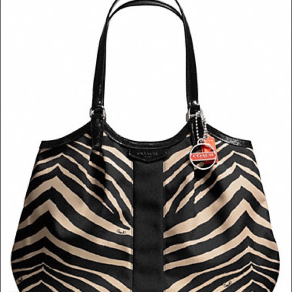 Gorgeous Coach Zebra print purse