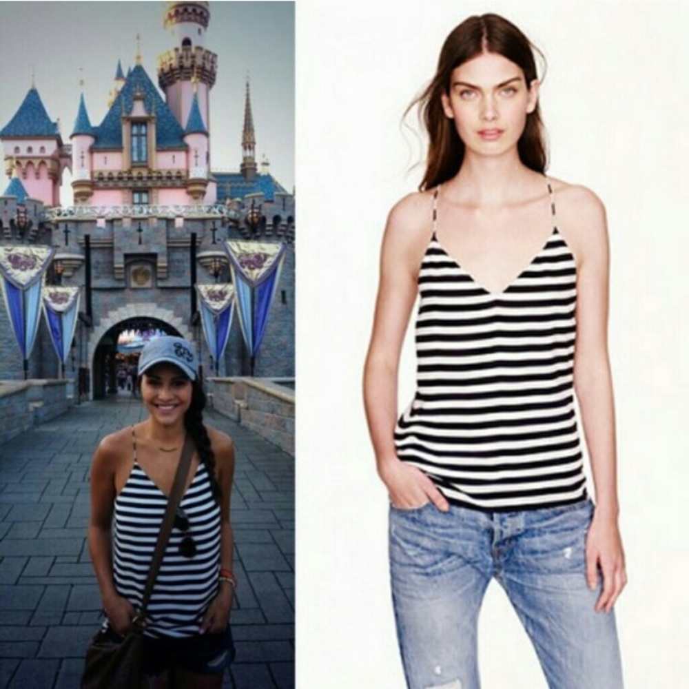 J Crew striped Carrie Cami