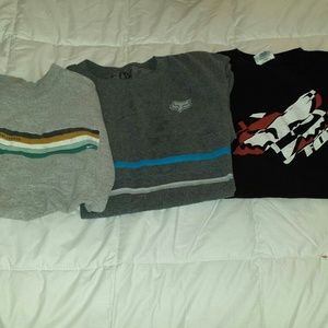 2 fox tshirts and a nike