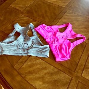 Two adorable yoga bras, mediums, never worn!
