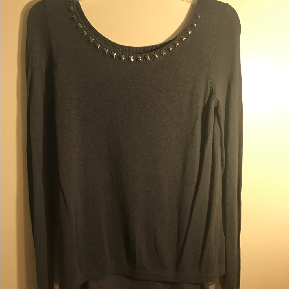 Express sweater w/ open back