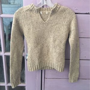 Authentic wool tan sweater