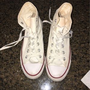 Women's high top white converse