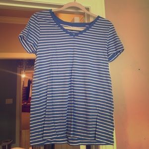 GAPs favorite striped V neck tee