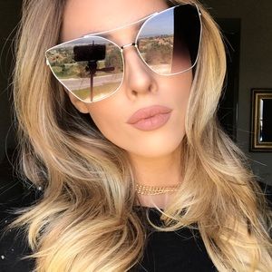 Large wire framed sunglasses. Summer , Pool, Beach