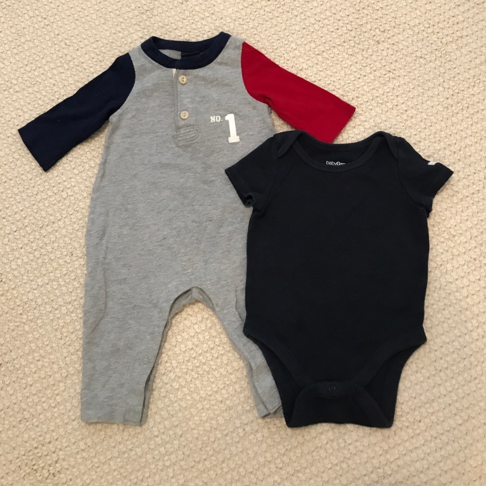 Bundle of baby GAP onesies (0-3 mos)