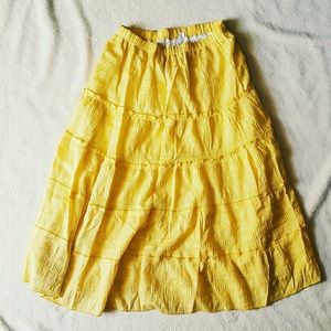 Maxi Skirt | Vibrant Yellow | Vintage