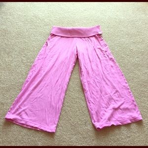 Cute pink capri soft pants