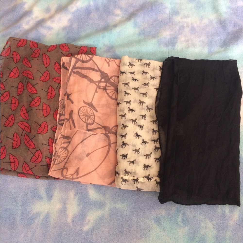 4 Infinity scarf bundle