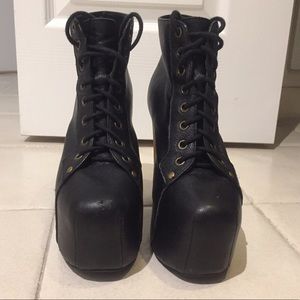 Jeffrey Campbell Black Leather LITA