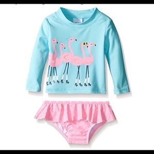 Carters rash guard two piece swimsuit.