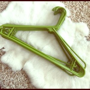 19 Green Plastic Hangers