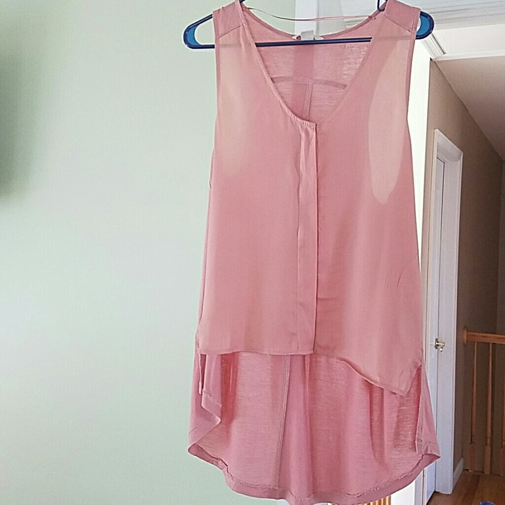Peach colored shirt