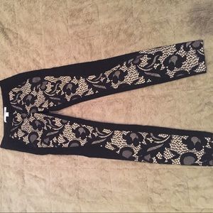 Never worn DVF pants with beautiful lace detail