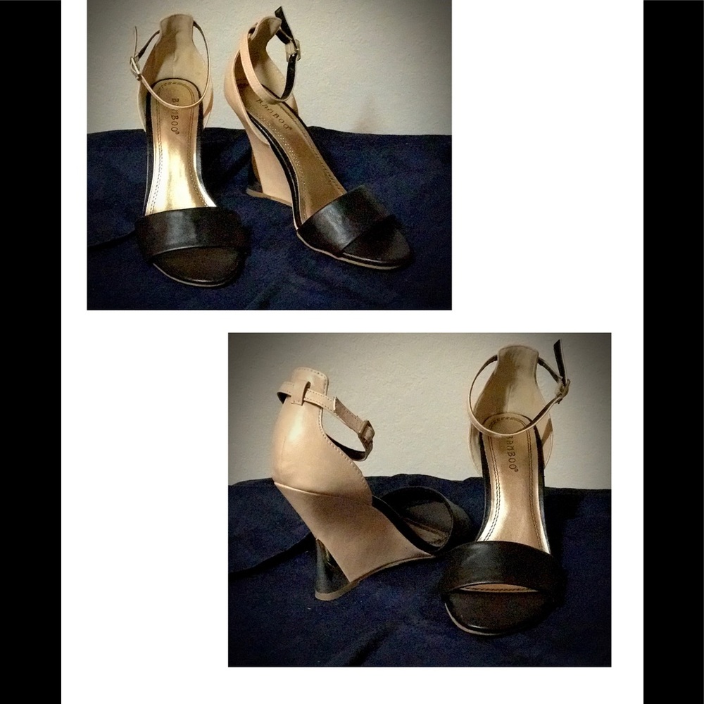 4" wedge heel shoes.