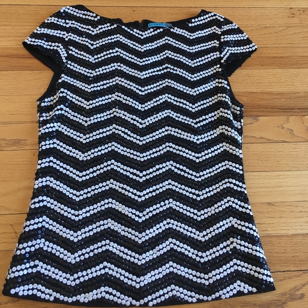 Alice + Olivia Sequin Tank