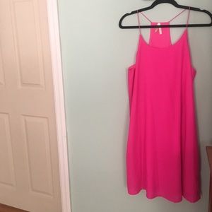Hot pink swing dress
