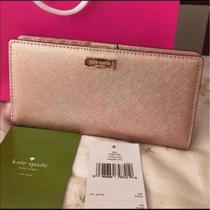 Kate spade rose gold wallet