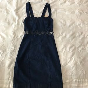 Denim Dress w/ front cutouts